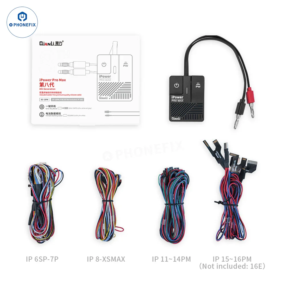 kf-S1ac882dec81a4ab880db6c2403c62a94P Qianli 8th iPower Power Supply Test Cable Phone Boot Line for iPhone 6-16 Pro Max Android Samsung Xiaomi Motherboard Repair Tool - Image 1