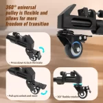Foldable Universal Camera Photography Tripod Dolly 3 Wheels Stand Pulley Base For Camera Camcorder and Lighting Equipment - Image 5