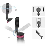 MT-84 Mobile Phone Magnetic Foldable Selfie Stick Tripod Video Recording Stable Stand - Image 3
