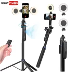 Selfie Stick Gimbal Stabilizer For Smartphone With Bluetooth Remote Intelligent AI Follow-Up Anti Shake Pan Tilt Tripod