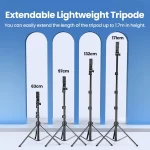 UGREEN 1.7m Phone Tripod Stand For Gopro iPhone Samsung Xiaomi Foldable Aluminum Phone Holder Universal Travel Tripode Holder - Image 2