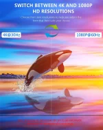 Navceker HDMI 4x2 Multi-viewer switcher 4K Seamless Quad Screen Multi Viewer Splitter 4 in 2 out HDMI Switch Adapter IR for PC - Image 4