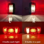 1 Set 2pcs 12V 5.5m Cable 13 Pin Plug Wiring Harness Tail Light Rear Stop Brake Light Signal Lamp Caravan Car Truck Trailer Van - Image 2