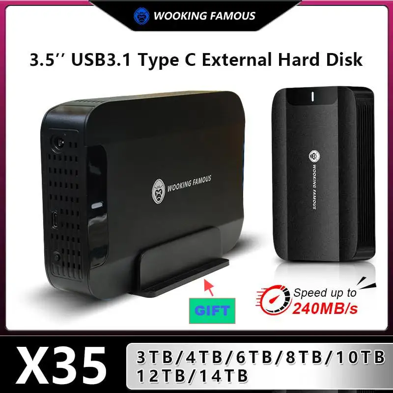 kf-S4676efe7507047f8abb62bec1c83dc59d CoolFish HDD 3.5'' External Hard Disk 3TB/4TB/6TB/8TB/10TB/12TB TypeC Hard Drive External Storage Decives Hard Disks for PC/ Mac - Image 1