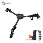 Foldable Universal Camera Photography Tripod Dolly 3 Wheels Stand Pulley Base For Camera Camcorder and Lighting Equipment