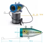 MAOTEWANG-Underwater Fishing Cable, LED Fish Camera, Head for Fish Finder, 15m,30M 1000TVL, 30 Pcs - Image 3
