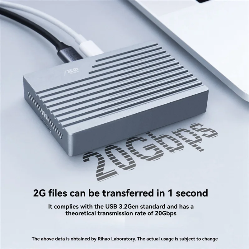 kf-S70dd93daffcd424186f984ce755d81987 【Sleek Design】USB3.2 Gen2 Type-C 20Gbps Dual Bay Nvme SSD Enclosure M. 2 2280 Hard Drive Case External Hard Disk Case Box US PLU - Image 1