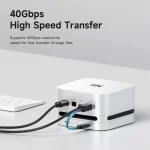 Hagibis USB4 Hard Drive Enclosure 40Gbps M.2 NVMe SSD Case for Mac mini M4/M4 Pro Compatible with Thunderbolt 5/4 External SSD - Image 3