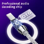 todn 8-core sterling silver audio cable type-c to Lightning to 3.5 mm to 2.5mm to 4.4mm for headphones OTG carbon fiber shell - Image 2