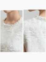 Amii Minimalist Crew Neck Fringed Dress Spring New Elegant Fragrant Bead Piece Webbing H-shaped Commuter Vest Skirt 12521042 - Image 3