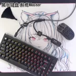 Winshop Gaming Mechanical Keyboard Wire Type-C USB 1 To 2 8K Port Desktop Computer Magnetic Switch Keyboard Data Cable