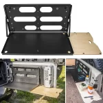 Drop Down Tailgate Table for 2007-2022 Jeep Wrangler JK JL Unlimited ,Rear Door Foldable Table Cargo Shelf Storage Cargo