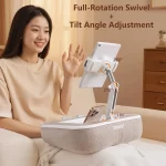 Oatsbasf Pillow Stand with Storage Space 360° Rotatable Clip Stand for 4.7-13" Phone Tablet Kindle 15" Laptop Pillow Lap Desk - Image 5