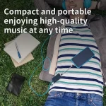 todn 8-core sterling silver audio cable type-c to Lightning to 3.5 mm to 2.5mm to 4.4mm for headphones OTG carbon fiber shell - Image 5