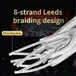 HiFi Lightning to Type B USB Cable Hi-end Pure Silver OTG Type A to Type B, A-C,C-B, C-C USB Cable for Amplifier DAC - Image 2