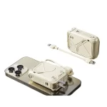 Power bank comes with cable plug three-in-one, magnetic wireless fast charging is suitable for iPhone Huawei mobile phone