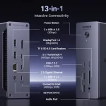 UGREEN Thunderbolt 4 Dock with EU Adapter 13-in-1 40Gbps Docking Station Dual 4K60Hz Single 8K30Hz 2.5G Ethernet for Laptop Mac - Image 2