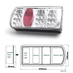 1Set 12V 13 Pin Plug 5.5m Cable Wiring Harness LED Tail Light Rear Stop Brake Light Turn Signal Lamp License Number Plate Lamp - Image 2