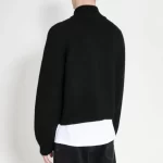 Winter Fashion Street Blank Black OUR LEGACY Sweater Minimalist Stand Collar Two-Way Zipper Cardigan Knitted Jacket Men Women - Image 6