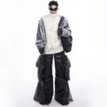 LUZHEN Imitation Fur Patchwork High Neck Sweater Autumn Winter Thick Velvet Lining Scrawl High End Street Wave Knit Tops LZ8047 - Image 3