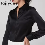 TAJIYANE 93% Mulberry Silk Blouse Elegant Office Wear Woman Shirt 16 Colors Long Sleeve Summer Tops 2025 Women Clothing Блузка - Image 5
