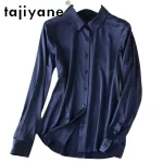 TAJIYANE 93% Mulberry Silk Blouse Elegant Office Wear Woman Shirt 16 Colors Long Sleeve Summer Tops 2025 Women Clothing Блузка - Image 4