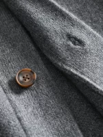 100% Merino Wool Men's Knit Cardigan with Shawl Collar Premium Autumn/Winter Sweater Jacket 2025 Autumn Winter - Image 4