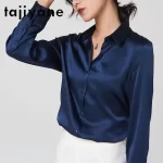 TAJIYANE 93% Mulberry Silk Blouse Elegant Office Wear Woman Shirt 16 Colors Long Sleeve Summer Tops 2025 Women Clothing Блузка - Image 2