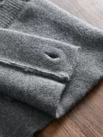 100% Merino Wool Men's Knit Cardigan with Shawl Collar Premium Autumn/Winter Sweater Jacket 2025 Autumn Winter - Image 5