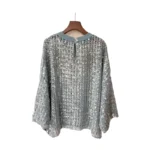 25 Heavy Handmade Scale Casual Sweater Top Quality Lightweight Sweater Czenititreide Top Dames Cotton and Linen AF1643 - Image 4